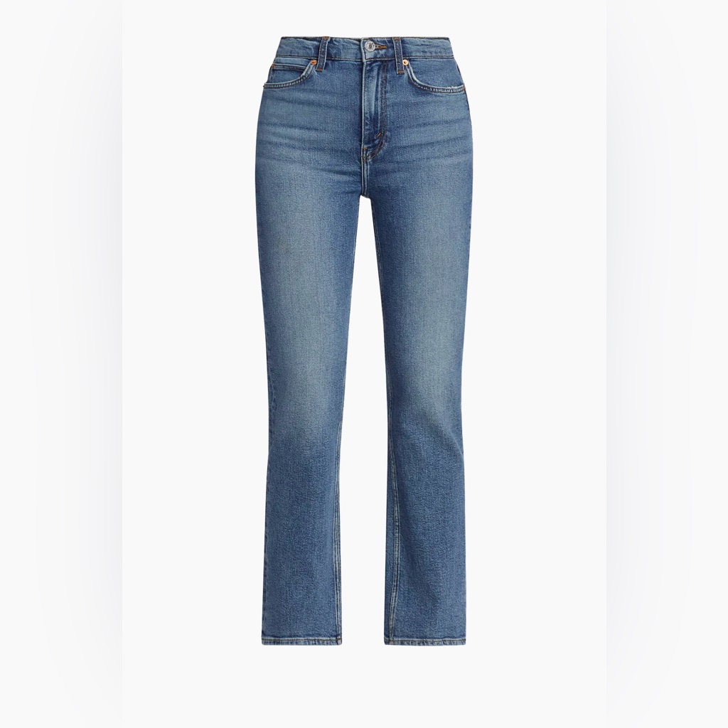 Re/Done 70s Bootcut Crop Jeans - Color Laguna - Size 25